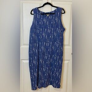 Boho Patterned Midi Dress Naturals D&co Women’s 2x